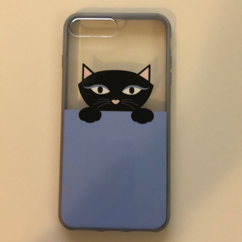 Kate spade iPhone 8 Plus case with black cat